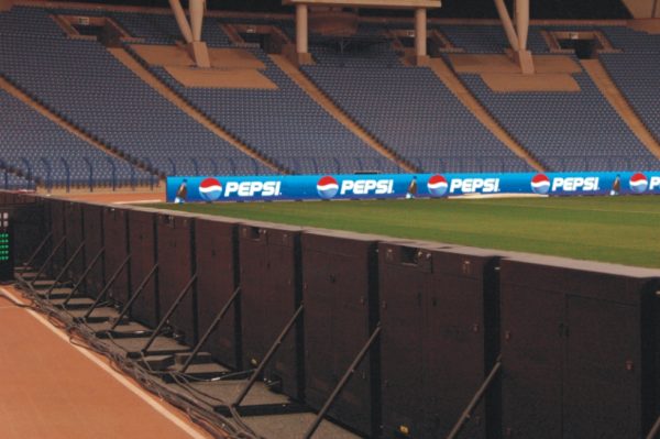 Outdoor P6.67 sports LED display scoreboard stadium perimeter LED screen solution 8