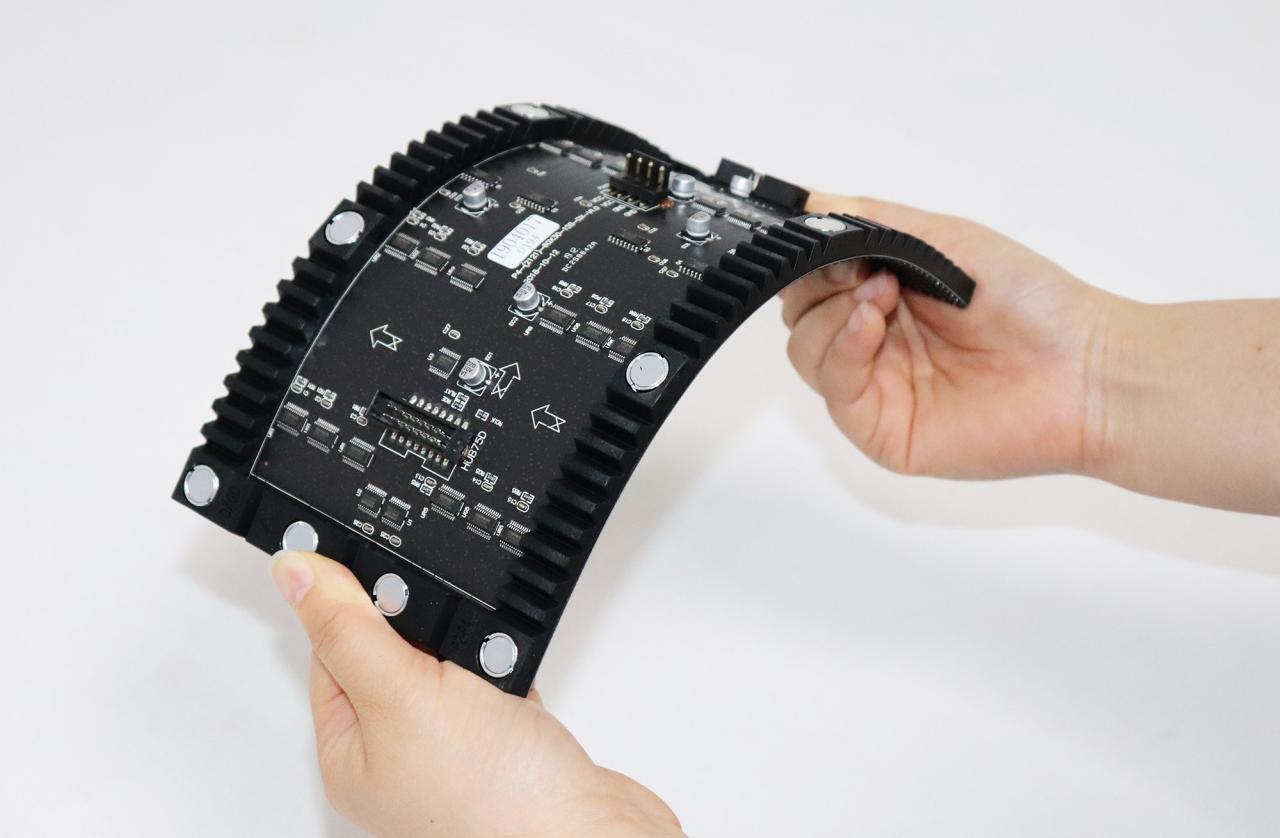P4 Indoor 256x128mm Full Color LED Screen Soft Flexible LED Module