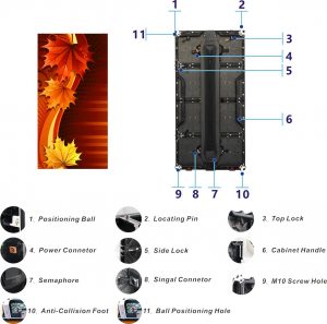 Layar Tampilan LED P2.5 P2.6 Luar Ruangan 1000x500mm Modul LED Pitch Piksel Kecil Luar Ruangan 250×250